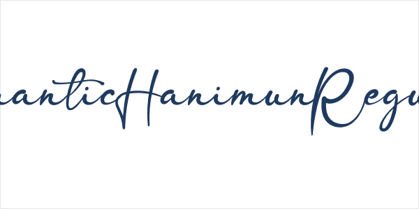 RomanticHanimunRegular Logo