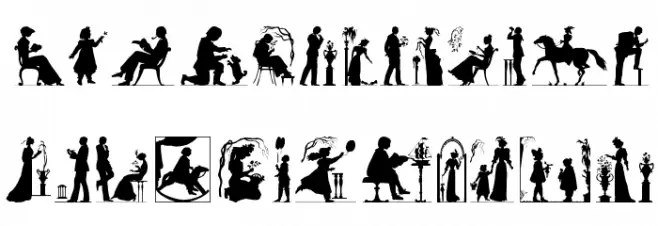 RomanticShadows Schriftart Groß