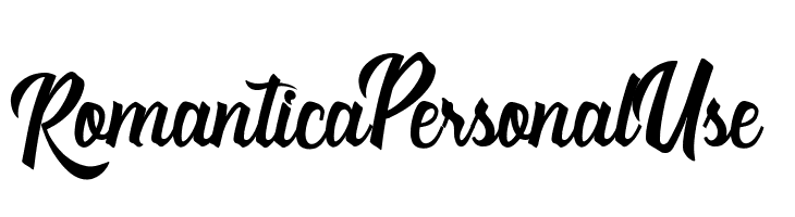 Romantica Personal Use Шрифта