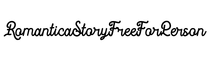 Romantica Story Free For Person  les polices de caractères gratuit tlcharger