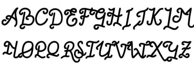 Romantica Story Free For Person Font Litere mari