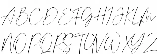 Romantica Schriftart Groß