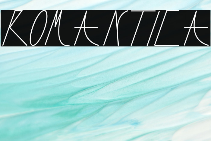 Romantica Font examples