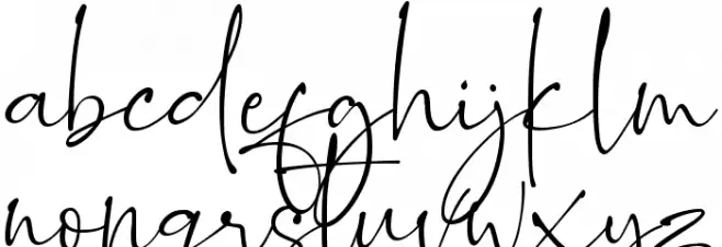 Romantically Free For Personal Font LOWERCASE