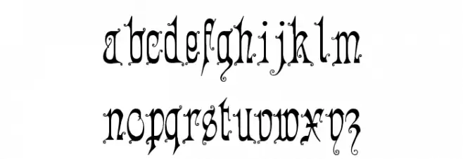 Romantically Yours फ़ॉन्ट लोअरकेस