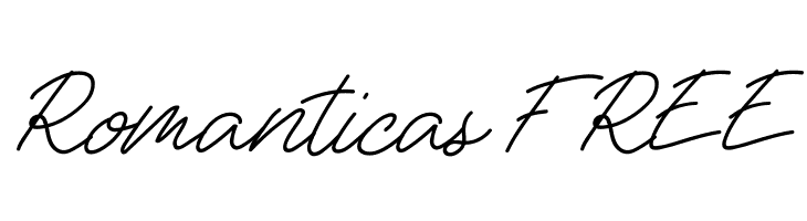 Romanticas FREE  font caratteri gratis