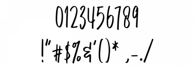 Romantick Font OTHER CHARS