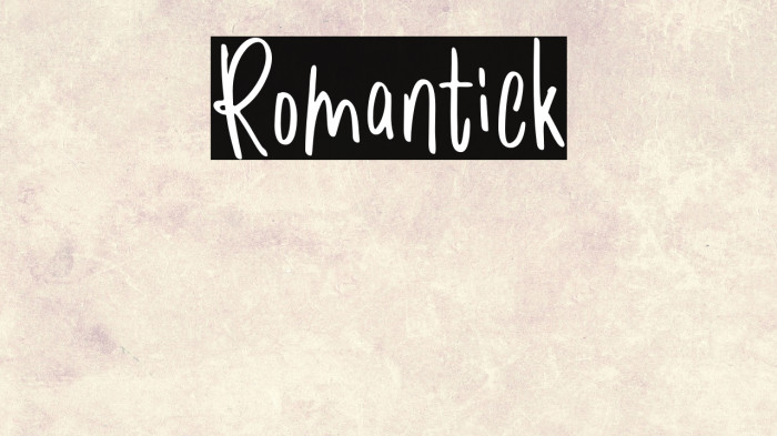 Romantick Example 3