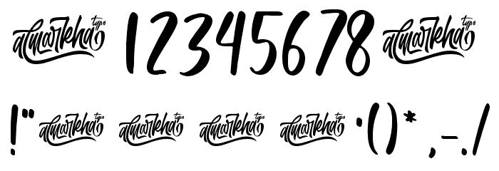 Romantics Font OTHER CHARS