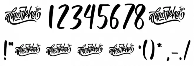 Romantics Font OTHER CHARS