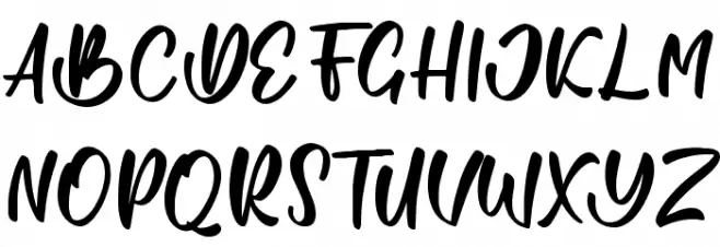 Romantics Schriftart Groß