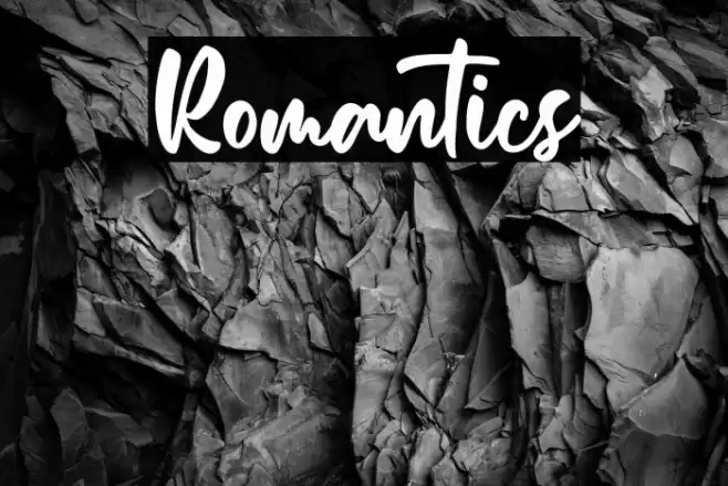 Romantics Font examples
