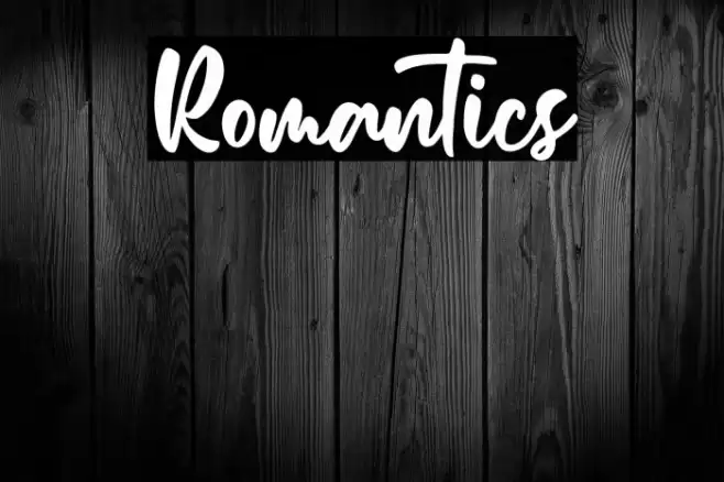 Romantics Font examples