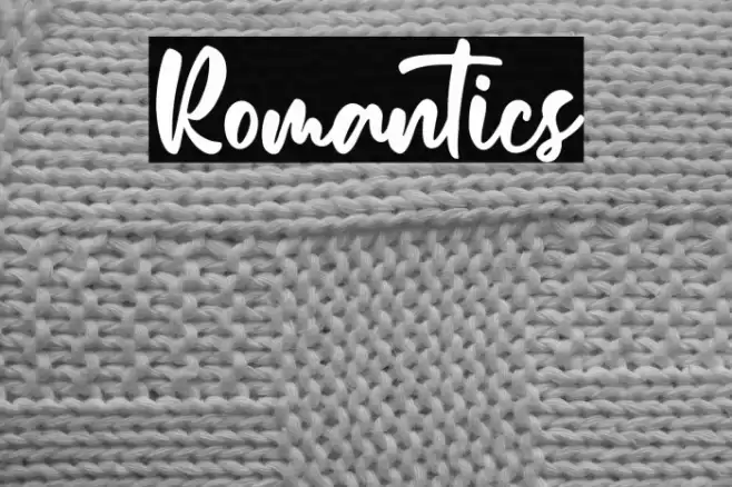Romantics Font examples