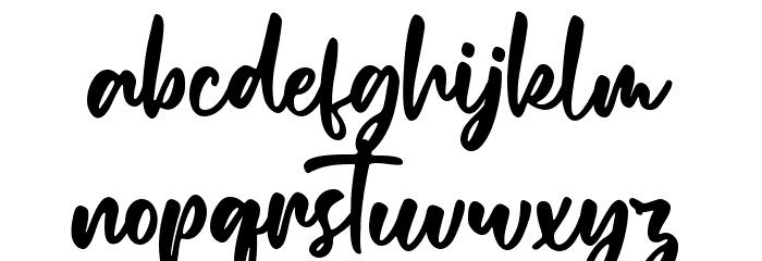 Romantics Font LOWERCASE