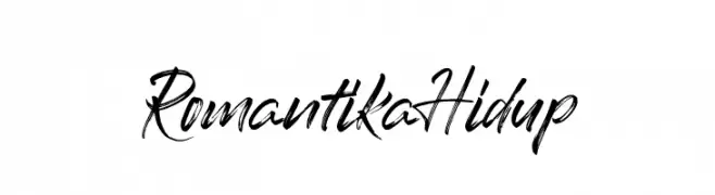 Romantika Hidup  Frei Schriftart Herunterladen