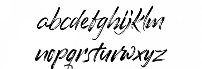Romantika Hidup Font LOWERCASE