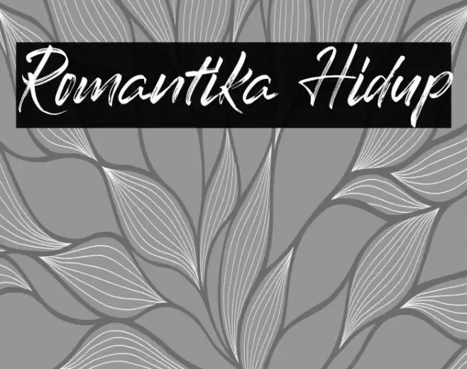 Romantika Hidup Font examples