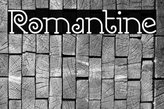 Romantine Font examples