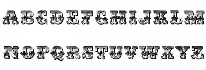 Romantiques Font UPPERCASE