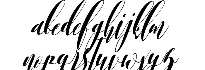 Romantis momen Font LOWERCASE