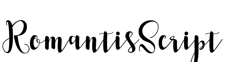 RomantisScript  नि: शुल्क फ़ॉन्ट्स डाउनलोड