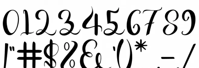 RomantisScript Font OTHER CHARS