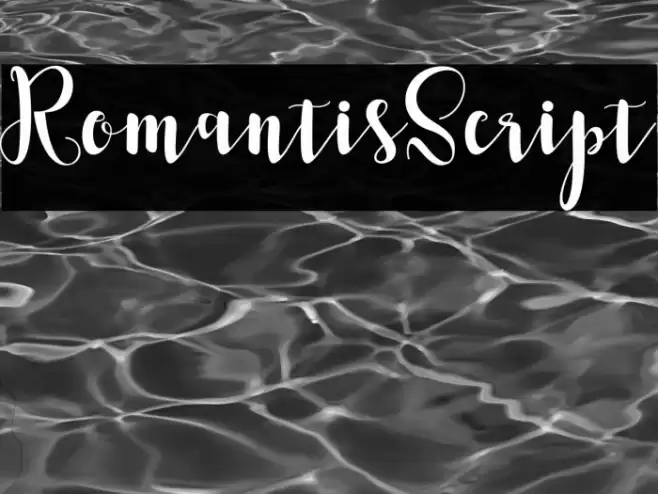 RomantisScript Font examples