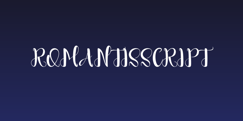 RomantisScript Social Header