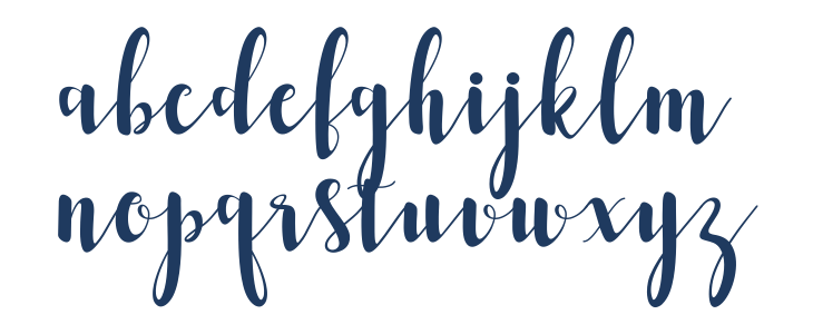 RomantisScript Lowercase