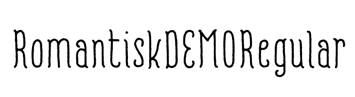 Romantisk DEMO Regular  नि: शुल्क फ़ॉन्ट्स डाउनलोड