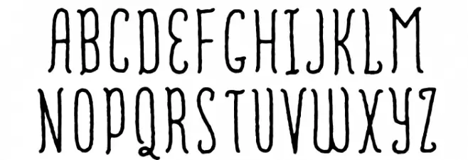 Romantisk DEMO Regular Font Litere mari