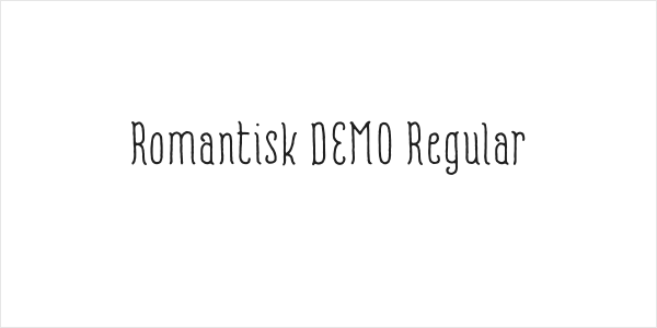 Romantisk DEMO Regular Logo