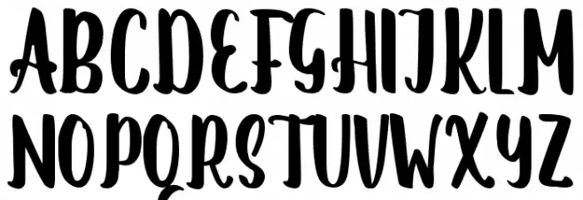 Romanttica Schriftart Groß