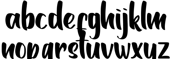 Romanttica Font LOWERCASE