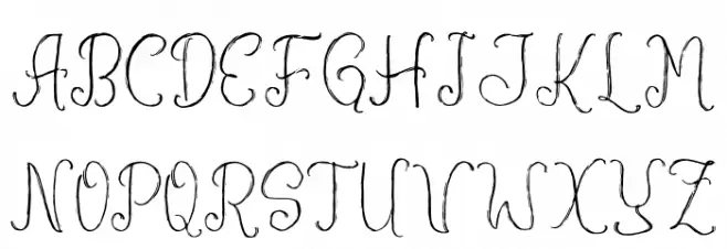 Romantyc Goblins Schriftart Groß