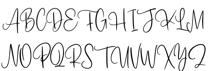 Romantyc Paradise Schriftart Groß