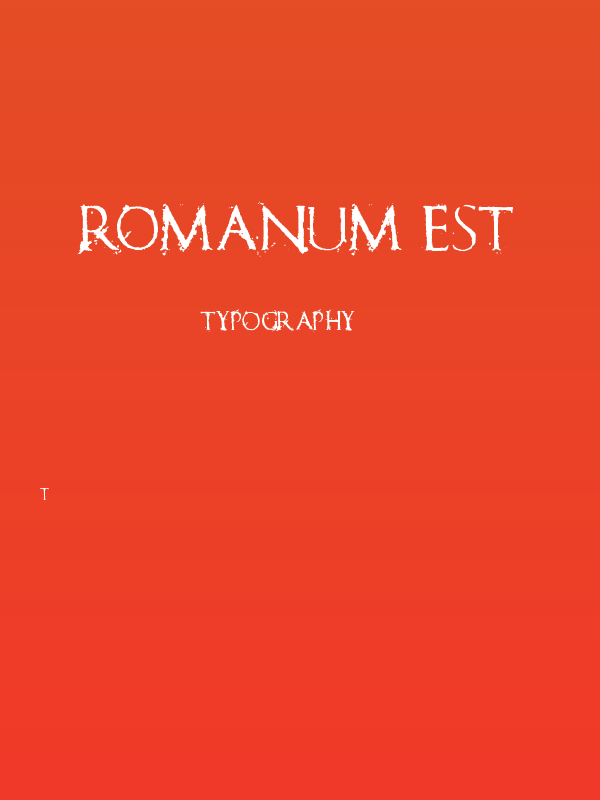 Romanum Est Poster