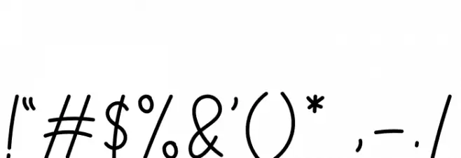 Romarans Font OTHER CHARS