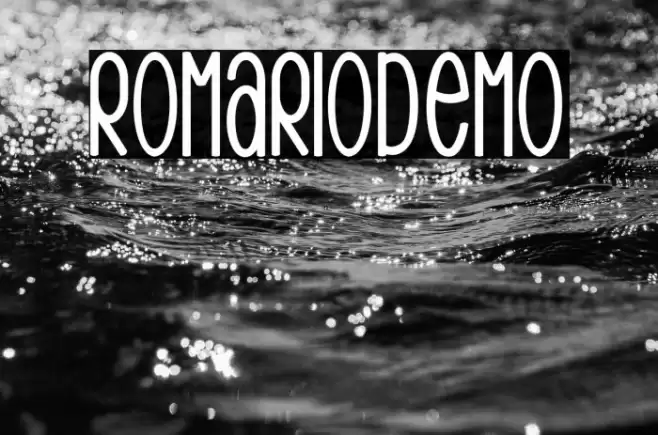 RomarioDemo Font examples