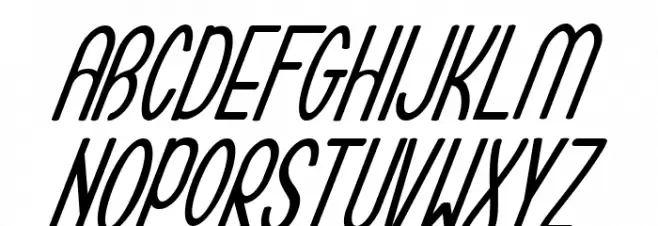 RomarioItalicDemo Schriftart Groß