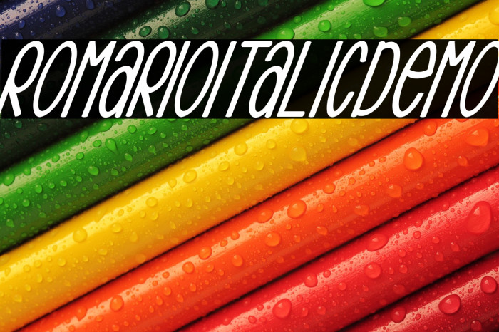 RomarioItalicDemo Example 1