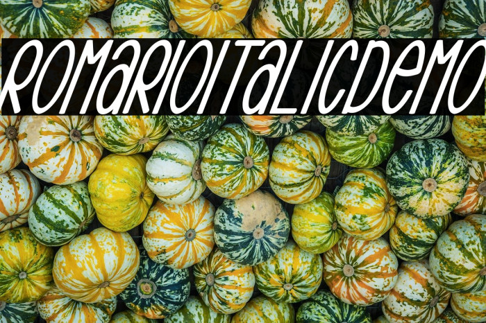 RomarioItalicDemo Example 2