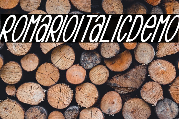 RomarioItalicDemo Example 3