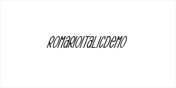 RomarioItalicDemo Logo