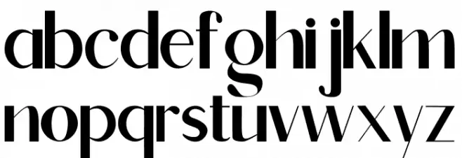 Romario خط أحرف صغيرة