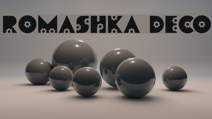 Romashka Deco Font examples