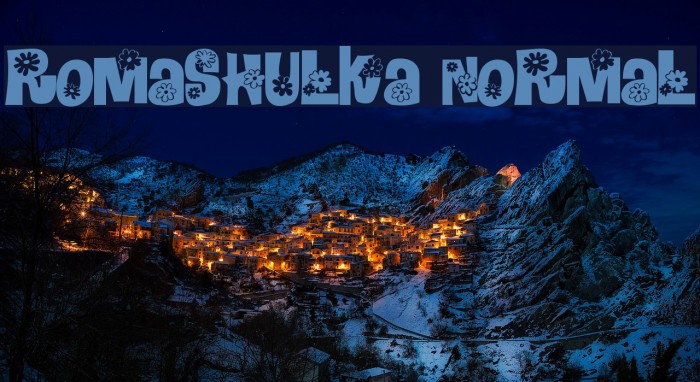Romashulka Normal Font examples