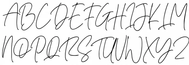 Romatine Signature Schriftart Groß