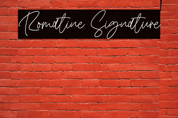 Romatine Signature Example 3
